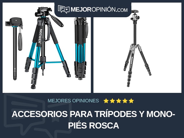 Accesorios para trípodes y monopiés Rosca