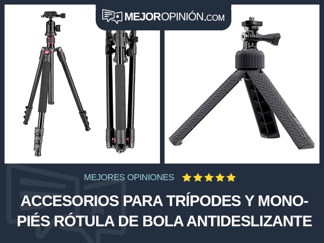 Accesorios para trípodes y monopiés Rótula de bola Antideslizante