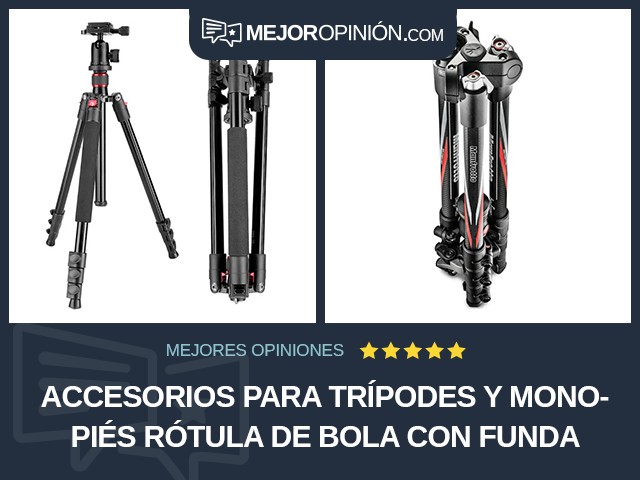 Accesorios para trípodes y monopiés Rótula de bola Con funda