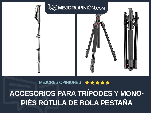 Accesorios para trípodes y monopiés Rótula de bola Pestaña