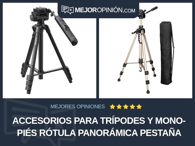 Accesorios para trípodes y monopiés Rótula panorámica Pestaña