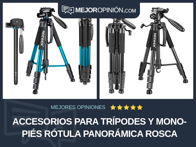 Accesorios para trípodes y monopiés Rótula panorámica Rosca