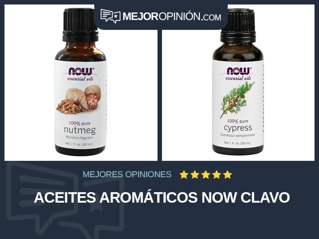Aceites aromáticos NOW Clavo