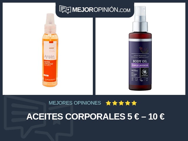 Aceites corporales 5 € – 10 €