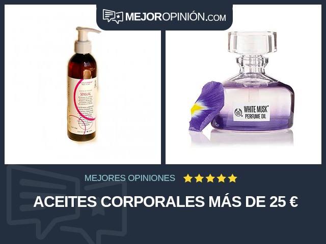 Aceites corporales Más de 25 €