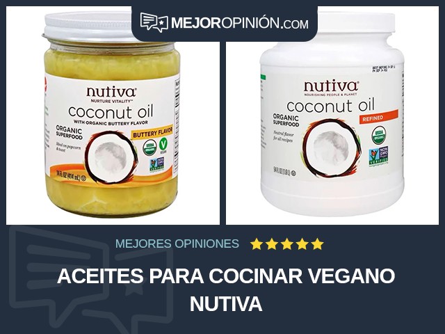 Aceites para cocinar Vegano Nutiva