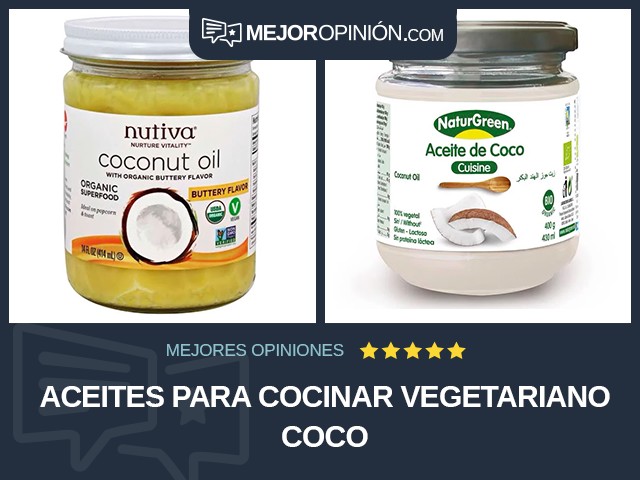 Aceites para cocinar Vegetariano Coco