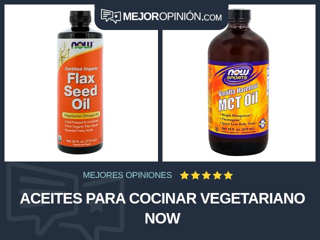 Aceites para cocinar Vegetariano NOW