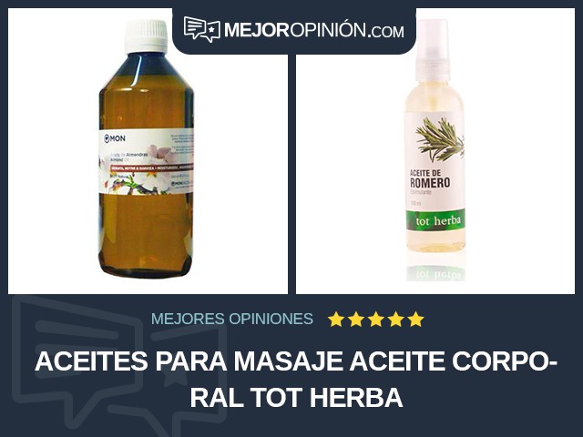 Aceites para masaje Aceite corporal tot herba