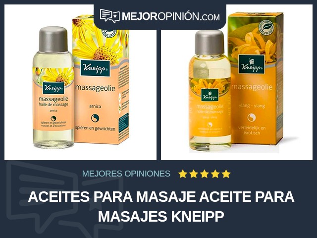 Aceites para masaje Aceite para masajes Kneipp