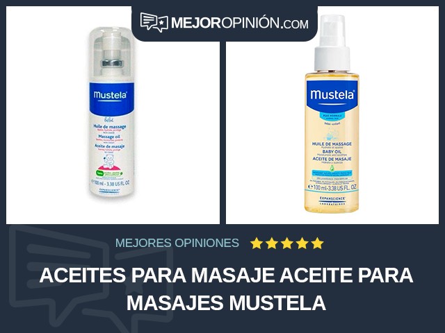 Aceites para masaje Aceite para masajes Mustela