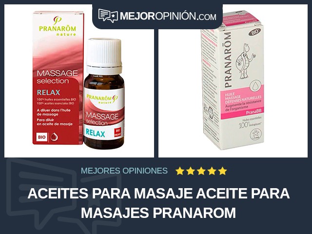 Aceites para masaje Aceite para masajes Pranarom