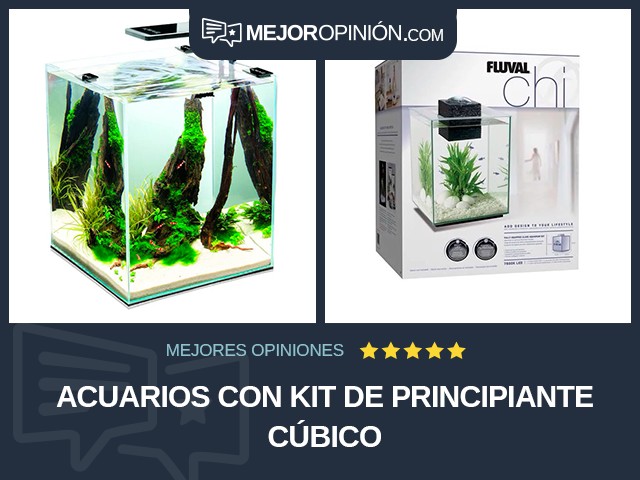 Acuarios Con kit de principiante Cúbico