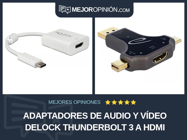 Adaptadores de audio y vídeo Delock Thunderbolt 3 a HDMI