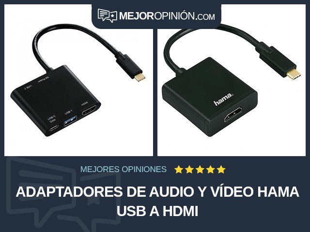 Adaptadores de audio y vídeo Hama USB a HDMI
