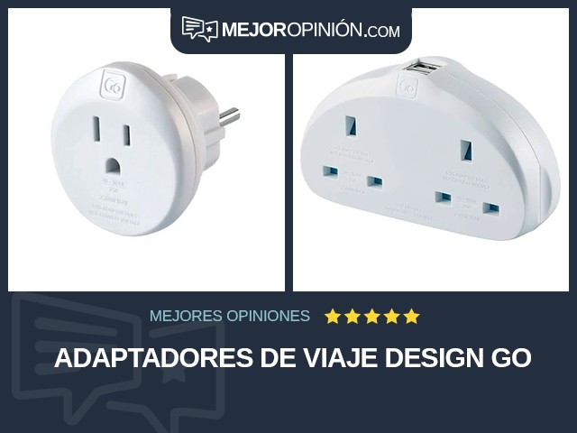 Adaptadores de viaje Design Go