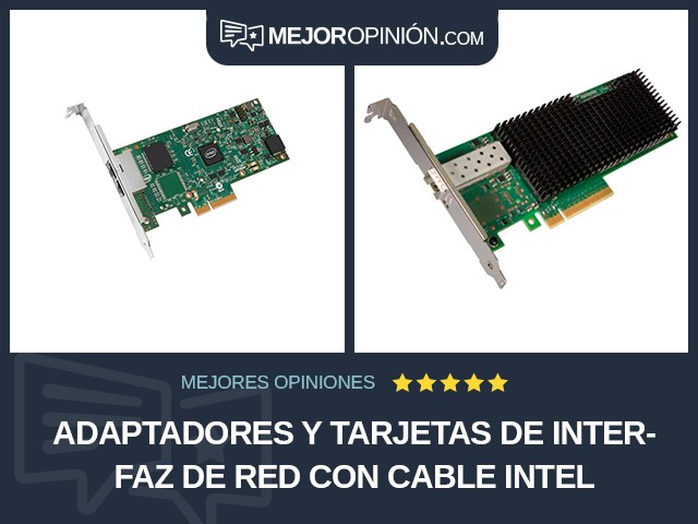 Adaptadores y tarjetas de interfaz de red Con cable Intel