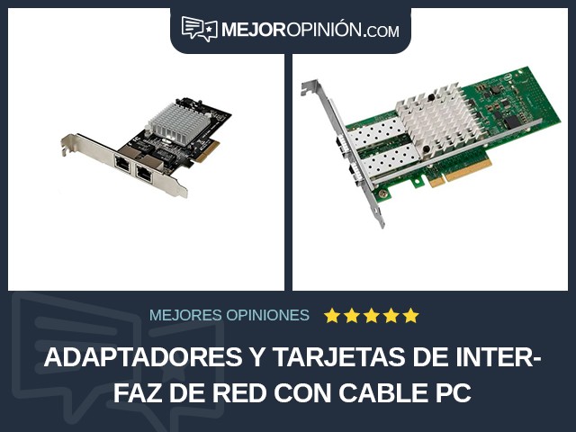 Adaptadores y tarjetas de interfaz de red Con cable PC