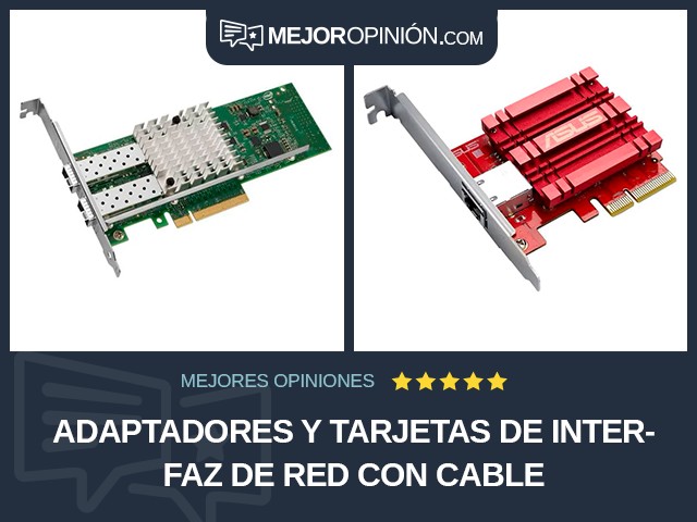 Adaptadores y tarjetas de interfaz de red Con cable