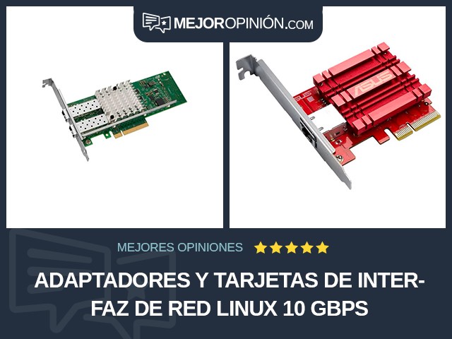 Adaptadores y tarjetas de interfaz de red Linux 10 Gbps