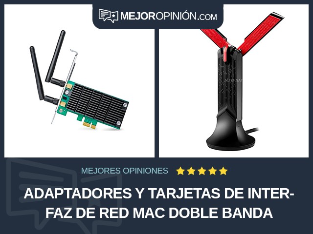 Adaptadores y tarjetas de interfaz de red Mac Doble banda