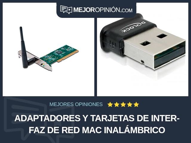 Adaptadores y tarjetas de interfaz de red Mac Inalámbrico