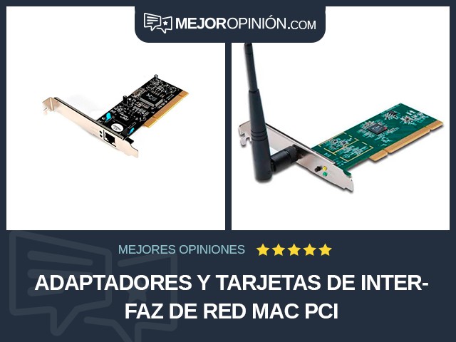 Adaptadores y tarjetas de interfaz de red Mac PCI