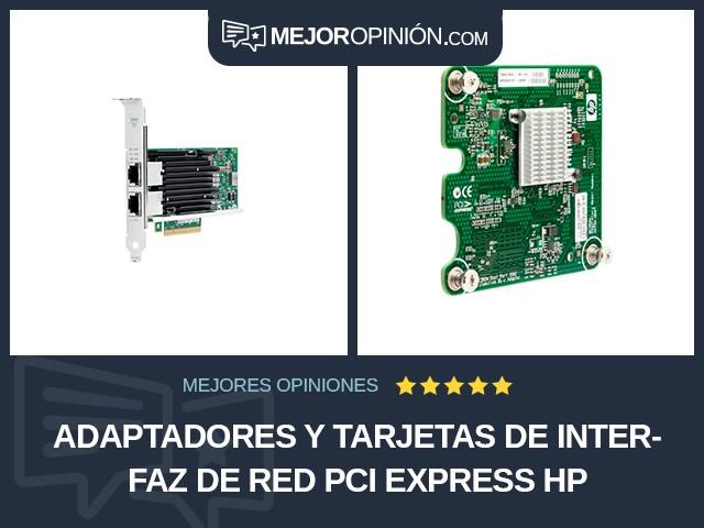Adaptadores y tarjetas de interfaz de red PCI Express HP