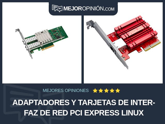 Adaptadores y tarjetas de interfaz de red PCI Express Linux