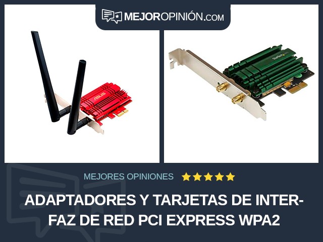 Adaptadores y tarjetas de interfaz de red PCI Express WPA2