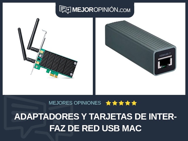 Adaptadores y tarjetas de interfaz de red USB Mac