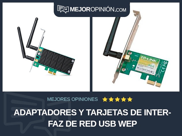 Adaptadores y tarjetas de interfaz de red USB WEP