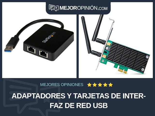 Adaptadores y tarjetas de interfaz de red USB