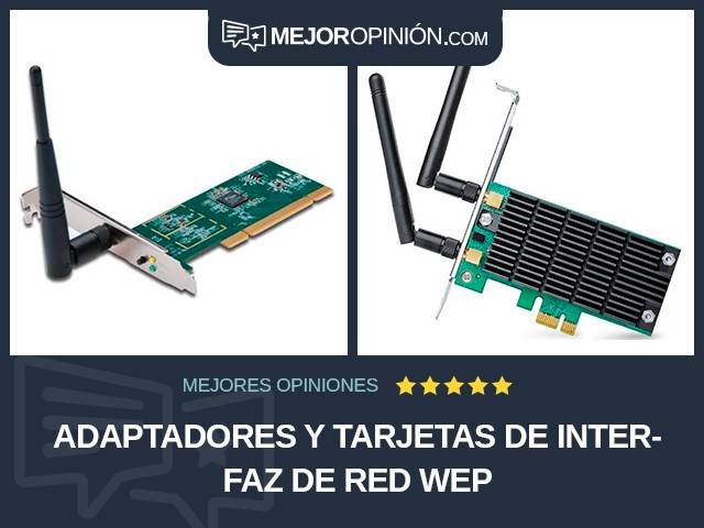 Adaptadores y tarjetas de interfaz de red WEP