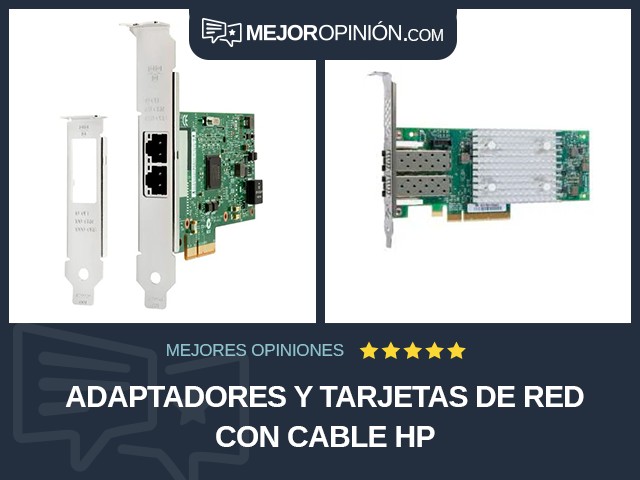 Adaptadores y tarjetas de red Con cable HP