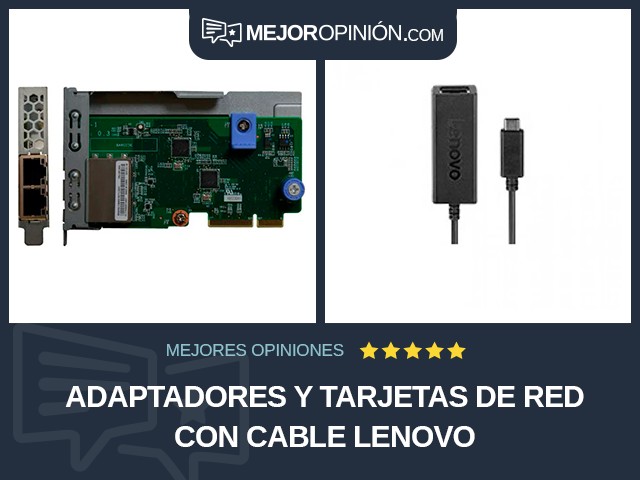 Adaptadores y tarjetas de red Con cable Lenovo
