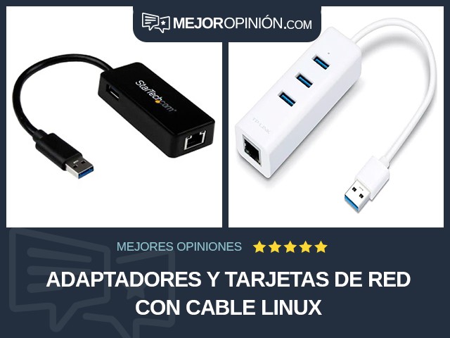 Adaptadores y tarjetas de red Con cable Linux