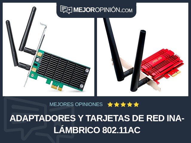 Adaptadores y tarjetas de red Inalámbrico 802.11ac