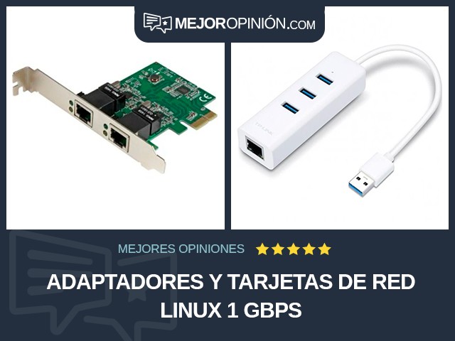 Adaptadores y tarjetas de red Linux 1 Gbps