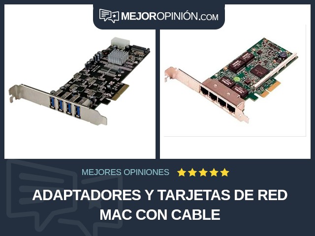 Adaptadores y tarjetas de red Mac Con cable