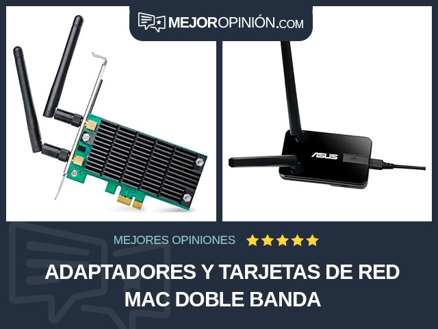 Adaptadores y tarjetas de red Mac Doble banda