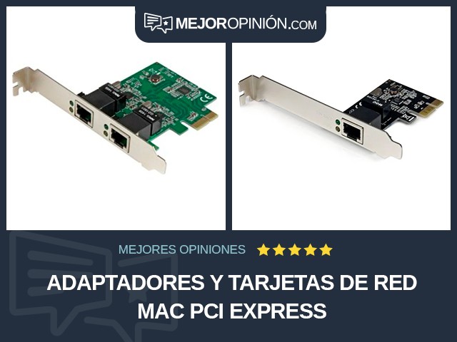 Adaptadores y tarjetas de red Mac PCI Express