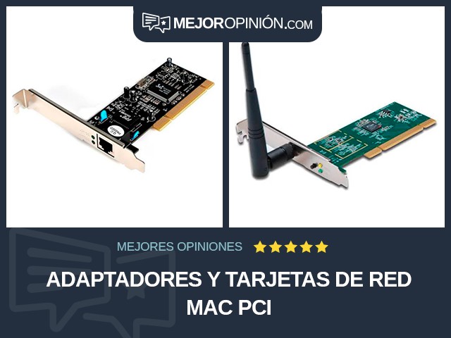 Adaptadores y tarjetas de red Mac PCI