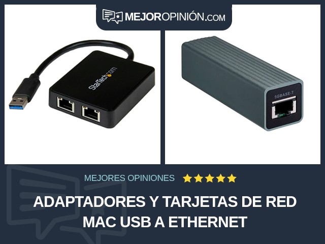 Adaptadores y tarjetas de red Mac USB a Ethernet