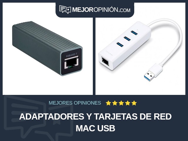 Adaptadores y tarjetas de red Mac USB
