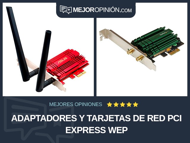 Adaptadores y tarjetas de red PCI Express WEP