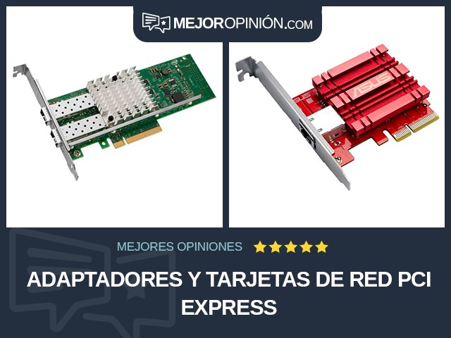 Adaptadores y tarjetas de red PCI Express