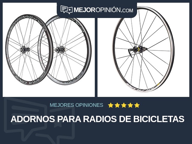 Adornos para radios de bicicletas