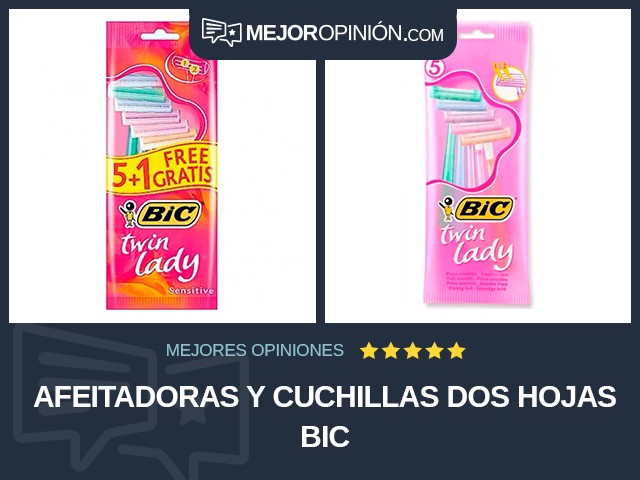 Afeitadoras y cuchillas Dos hojas BIC