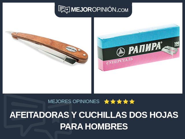 Afeitadoras y cuchillas Dos hojas Para hombres